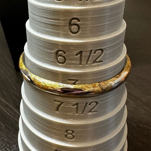 Gold filigree and sterling silver bangle bracelet! - Picture 2 of 10